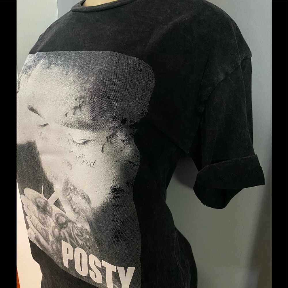 Loose Fit Women Post Malone “Posty” Vintage Shirt - Picture 2 of 5